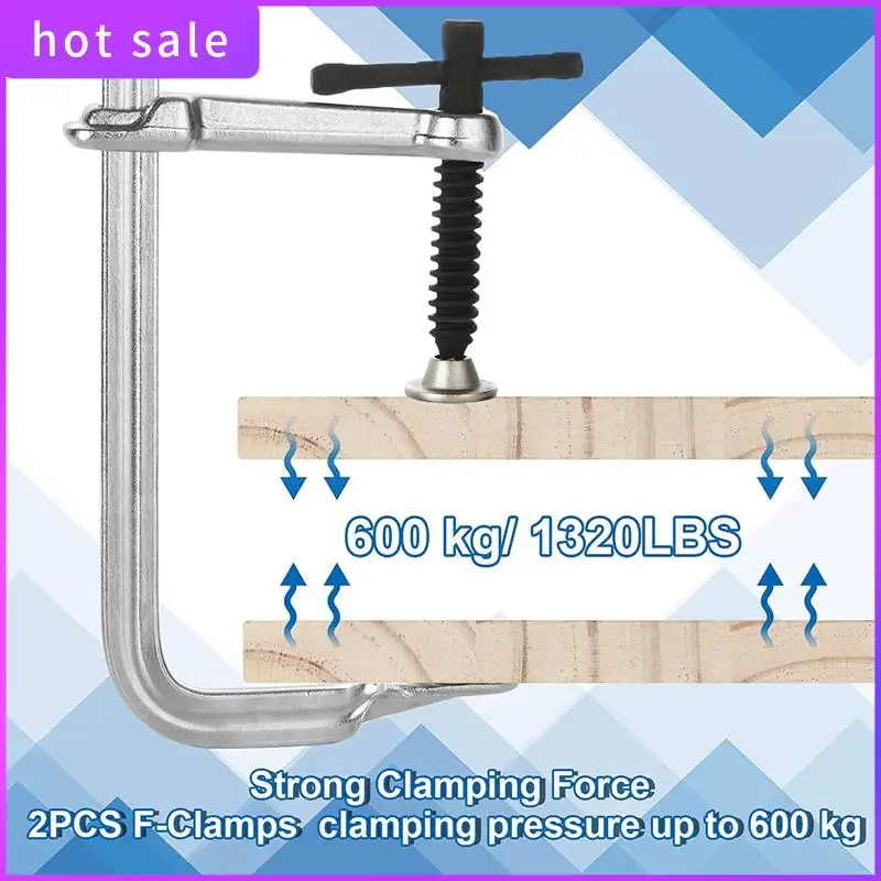 2 Pack F Clamps Bar Clamps 12 Inches Welding Clamps Steel Bar Clamp Heavy Duty Max Open 12-Inch, Throat Depth 3 Inch
2 Pack F Clamps Bar Clamps 12 Inches Welding Clamps Steel Bar Clamp Heavy Duty Max Open 12-Inch, Throat Depth 3 Inch