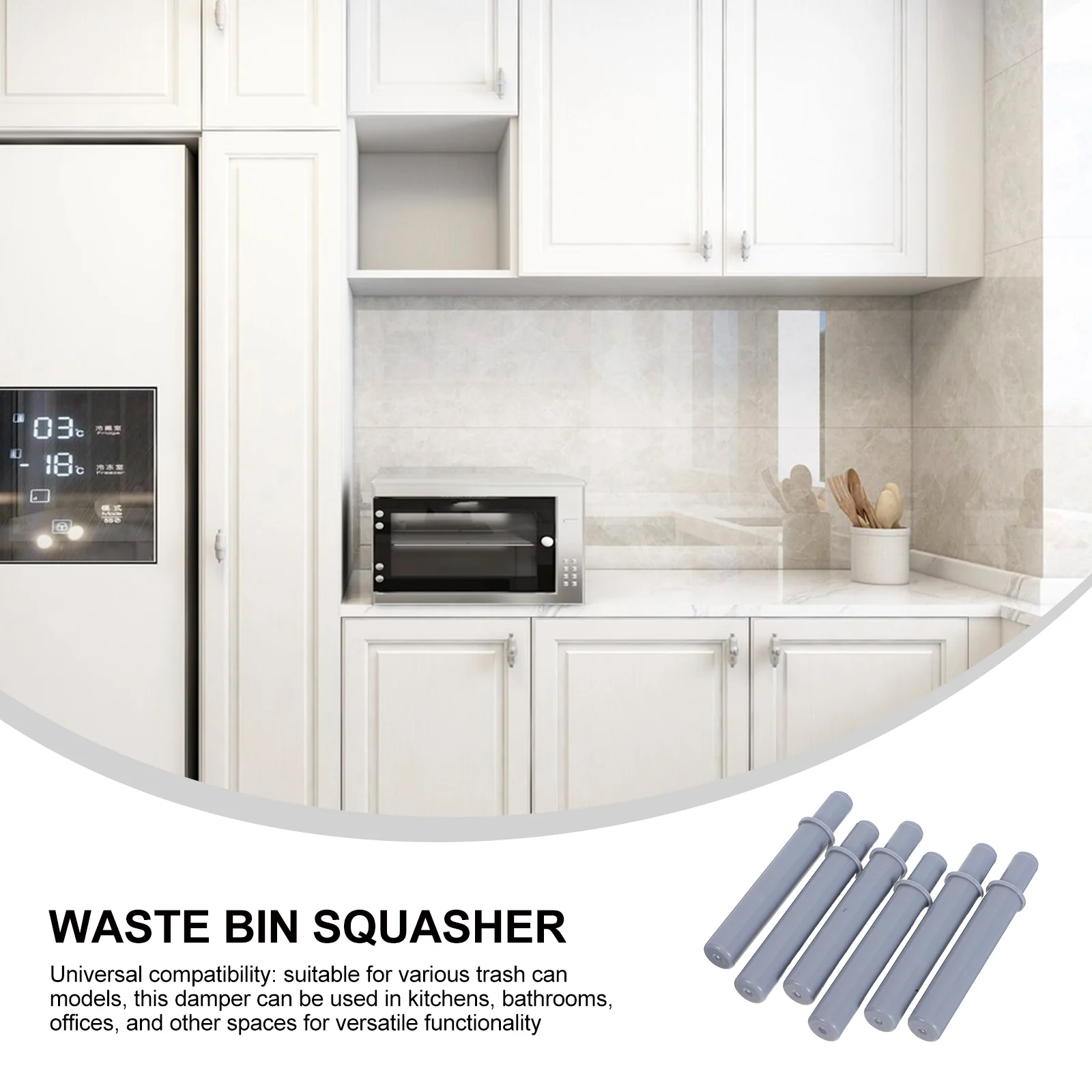 6pcs Soft Close Damper Garbage Can Lid Damper Hydraulic Buffer Technology Silent Closing System Trash Can Cabinet Drawer Repair
6pcs Soft Close Damper Garbage Can Lid Damper Hydraulic Buffer Technology Silent Closing System Trash Can Cabinet Drawer Repair