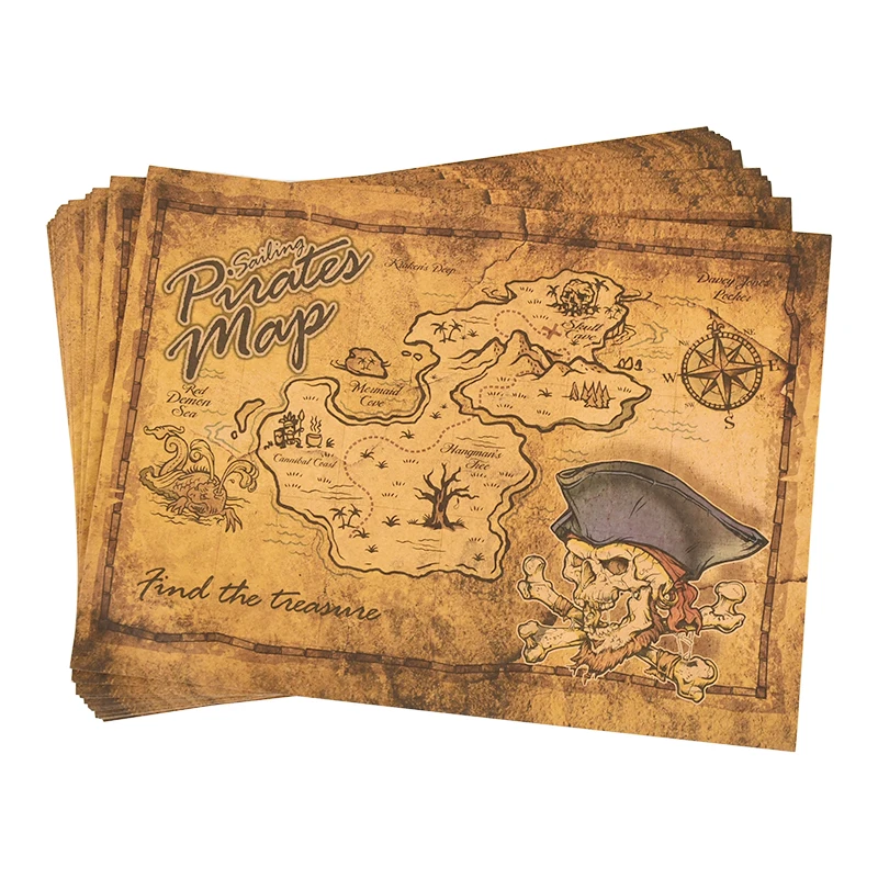 Pirate Adventure Treasure Hunt Map Retro Kraft Paper Poster Maps Hunt Game Toys Halloween Decor Props Holiday Party Supplies
Pirate Adventure Treasure Hunt Map Retro Kraft Paper Poster Maps Hunt Game Toys Halloween Decor Props Holiday Party Supplies