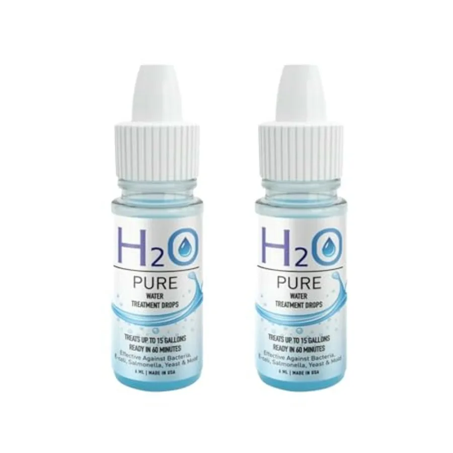 H2O Pure Water Preserver Drops ong Term Water Storage Additive Emergency Preparedness Water Stabiizer Trave and Backpacking Wat
H2O Pure Water Preserver Drops ong Term Water Storage Additive Emergency Preparedness Water Stabiizer Trave and Backpacking Wat