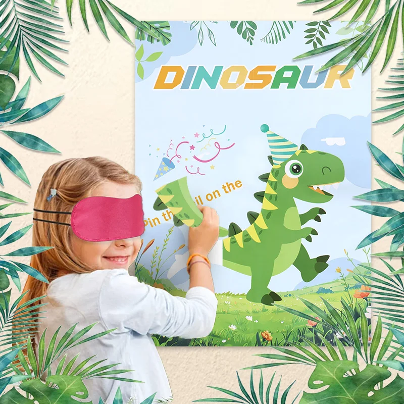 1Set Pin The Tail On The Dinosaru Game for Kids Boy Girl Birthday Party Favors Home Wall Room Decoration DIY Christmas Gifts
1Set Pin The Tail On The Dinosaru Game for Kids Boy Girl Birthday Party Favors Home Wall Room Decoration DIY Christmas Gifts
