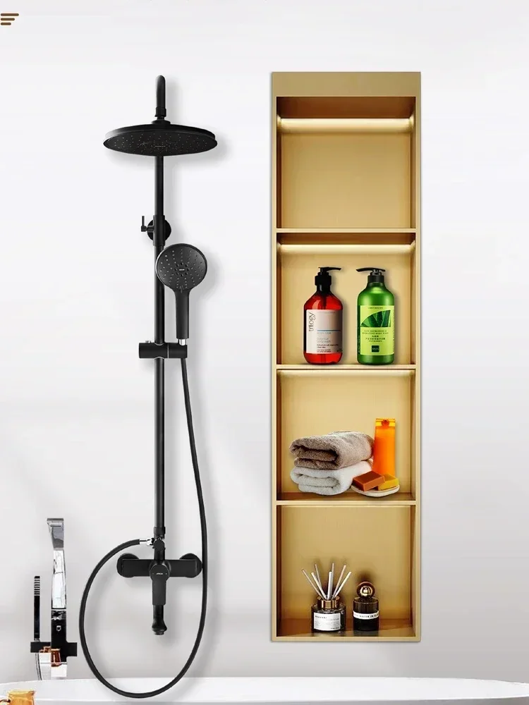 Customized Stainless Steel Niche Cabinet with Light Double-Layer Partition Metal TV Cabinet Niche Embedded Finished Storage Rack
Customized Stainless Steel Niche Cabinet with Light Double-Layer Partition Metal TV Cabinet Niche Embedded Finished Storage Rack