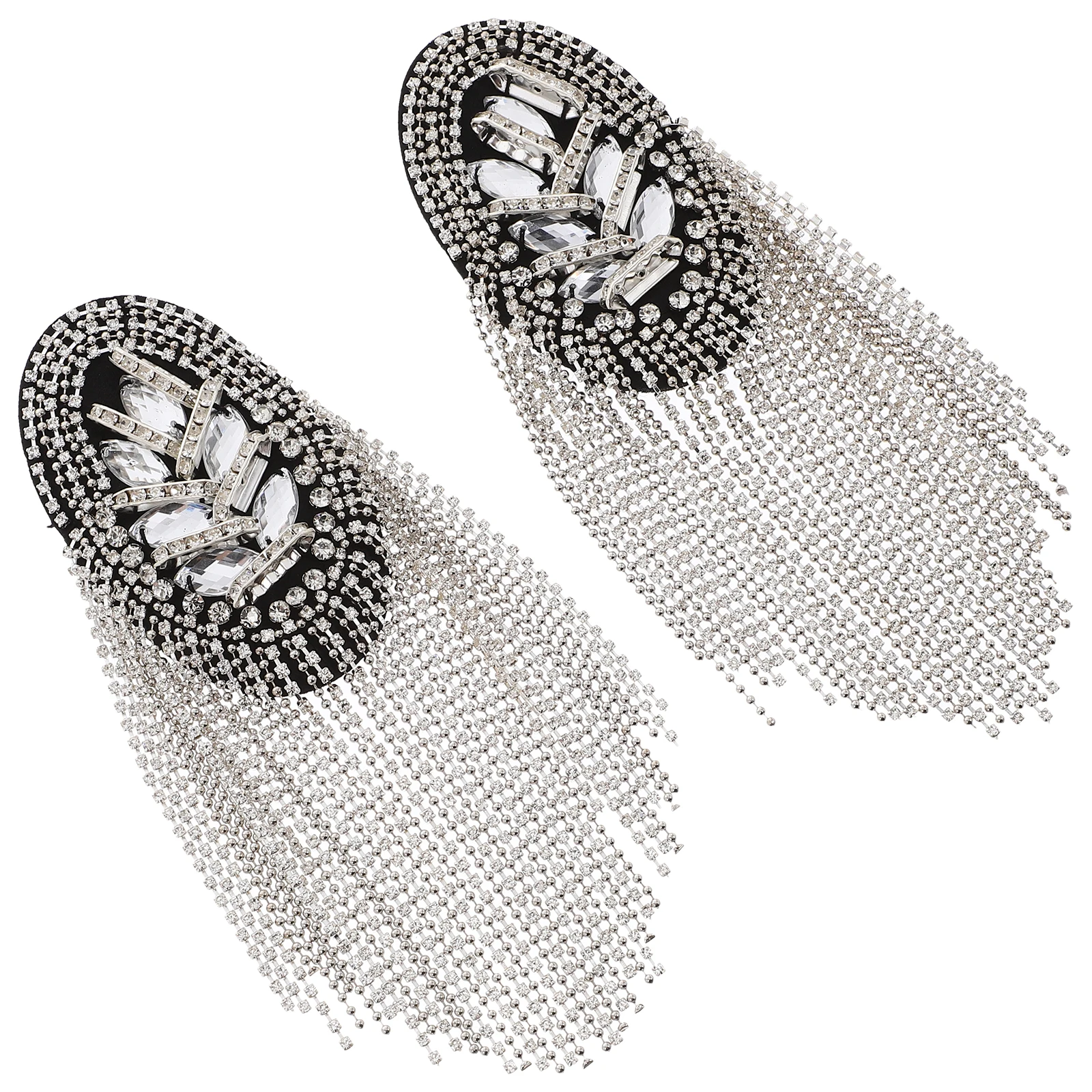 1Pair Shoulder Board Epaulets Rhinestone Tassel Decor Silver Badge for Suit Jacket Costume Men Women Fashion Accessory
1Pair Shoulder Board Epaulets Rhinestone Tassel Decor Silver Badge for Suit Jacket Costume Men Women Fashion Accessory