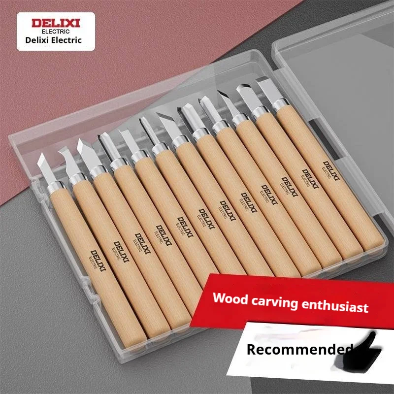 12-piece professional wood carving, chisel and engraving tool set, leather craft knife and multi-functional art knife set.
12-piece professional wood carving, chisel and engraving tool set, leather craft knife and multi-functional art knife set.