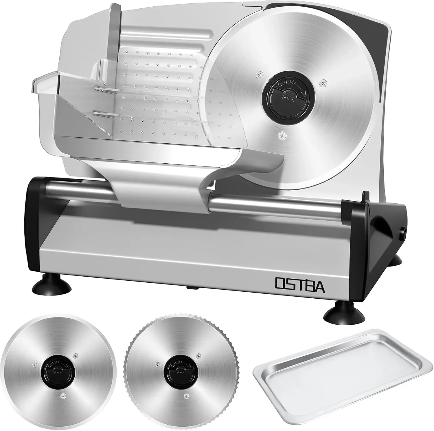 Meat Slicer with Quiet DC Motor, 200W Electric Deli Slicer, Dual 7.5'' Stainless Steel Blades, 0-15mm Adjustable Thickness
Meat Slicer with Quiet DC Motor, 200W Electric Deli Slicer, Dual 7.5'' Stainless Steel Blades, 0-15mm Adjustable Thickness