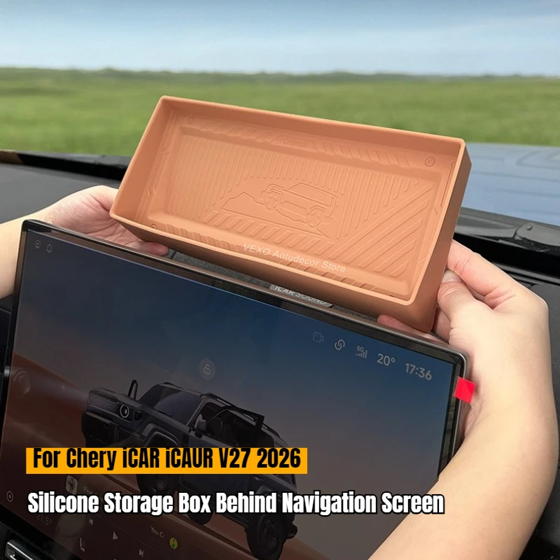 For Chery iCAR iCAUR V27 2026 Silicone Storage Box Behind Navigation Screen Rear Storage Tray Dashboard Expansion Organizer Case
For Chery iCAR iCAUR V27 2026 Silicone Storage Box Behind Navigation Screen Rear Storage Tray Dashboard Expansion Organizer Case