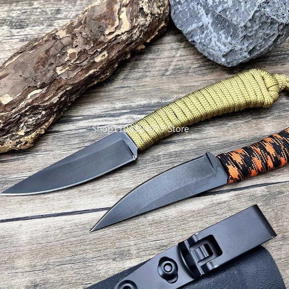 440C Straight Knife High Hardness EDC Cutter Mountain Adventure Wilderness Camping Picnic Outdoor Field Utility Cutting Tools
440C Straight Knife High Hardness EDC Cutter Mountain Adventure Wilderness Camping Picnic Outdoor Field Utility Cutting Tools