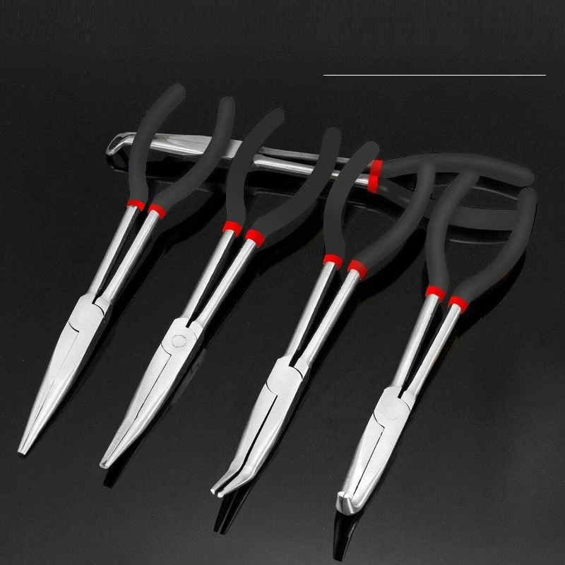 Sharp Nose Pliers Set of 11-inch O-shaped Clamping Head Spark Plug Disconnect Pliers Line Oil Pipe Separation Pliers
Sharp Nose Pliers Set of 11-inch O-shaped Clamping Head Spark Plug Disconnect Pliers Line Oil Pipe Separation Pliers