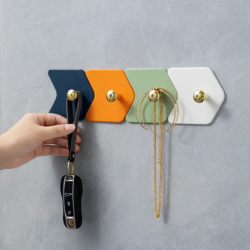 Creative hole-free strong load-bearing hook Toilet wall traceless hook door hook
Creative hole-free strong load-bearing hook Toilet wall traceless hook door hook
