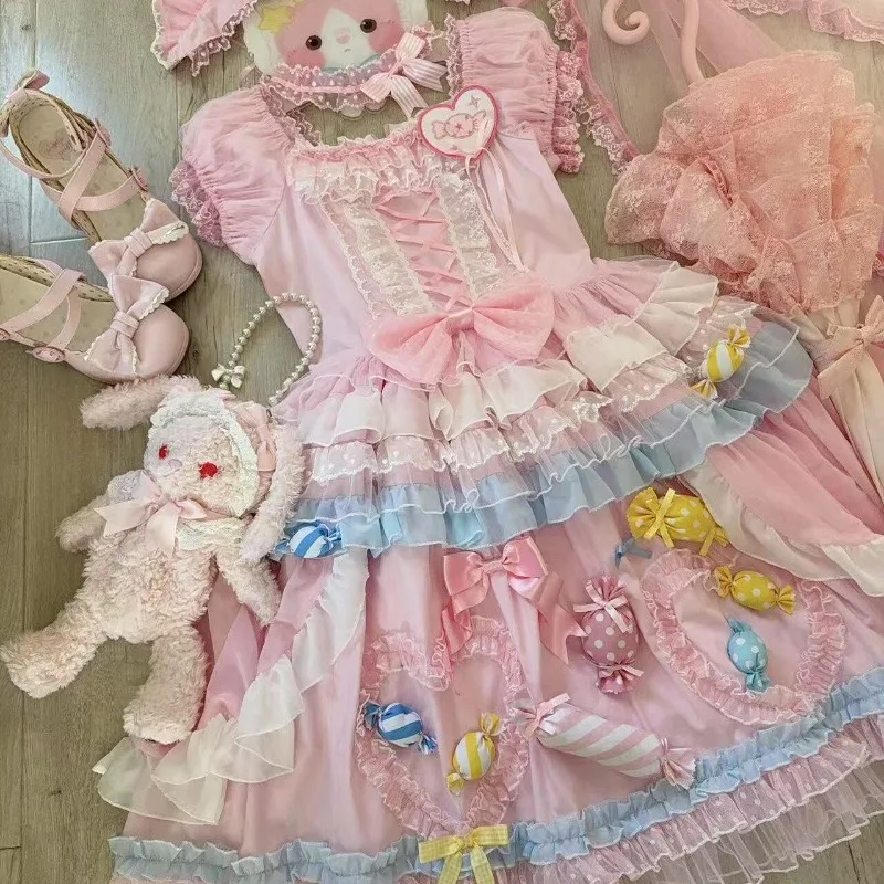 Candy Party Original Lolita Dress Trailing Princess Adult Party Dress Women Wedding High Quality Dress Photography Clothes
Candy Party Original Lolita Dress Trailing Princess Adult Party Dress Women Wedding High Quality Dress Photography Clothes