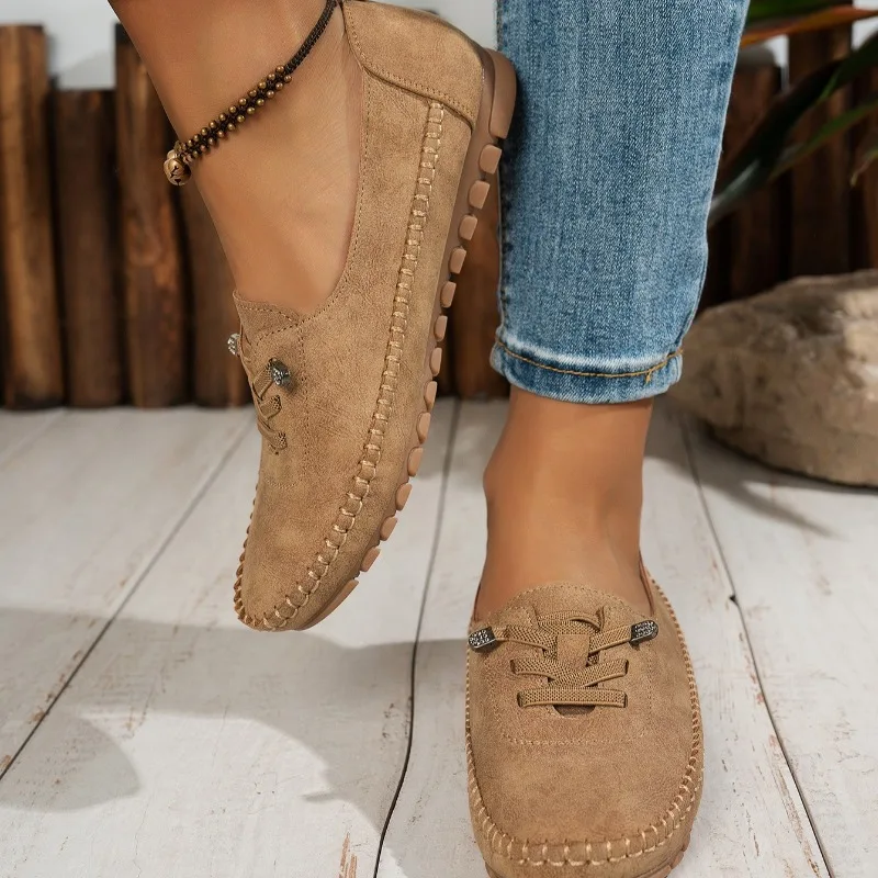 Fashionable Handmade Sewn Baggy Large Size Casual Women's Slip-On Lazy Shoes Soft Bottom Single Shoes round Toe Low Heel
Fashionable Handmade Sewn Baggy Large Size Casual Women's Slip-On Lazy Shoes Soft Bottom Single Shoes round Toe Low Heel
