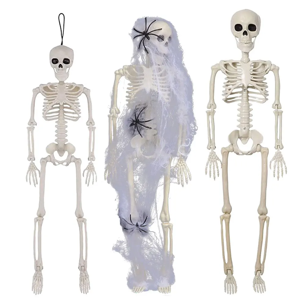 Украшение скелета на Хэллоуин, жуткий страшный скелет с подвижными суставами, позитивное украшение в виде скелета, реалистичное для использования в помещении и на открытом воздухе
Украшение скелета на Хэллоуин, жуткий страшный скелет с подвижными суставами, позитивное украшение в виде скелета, реалистичное для использования в помещении и на открытом воздухе