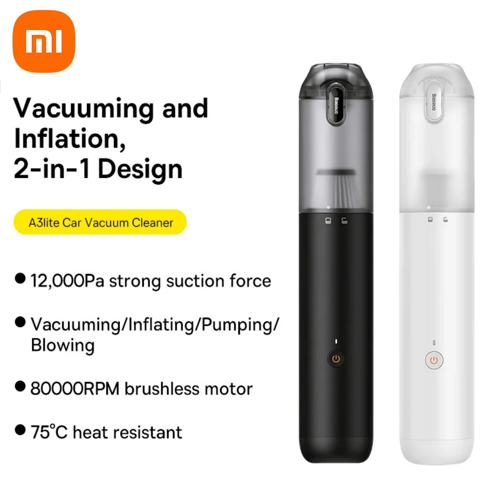 Xiaomi Youpin 4in1 12000Pa Car Vacuum Cleaner Airflow Pump Wireless Portable Car Cleaner Mini Vacuum Cleaner For Car Home Office
Xiaomi Youpin 4in1 12000Pa Car Vacuum Cleaner Airflow Pump Wireless Portable Car Cleaner Mini Vacuum Cleaner For Car Home Office