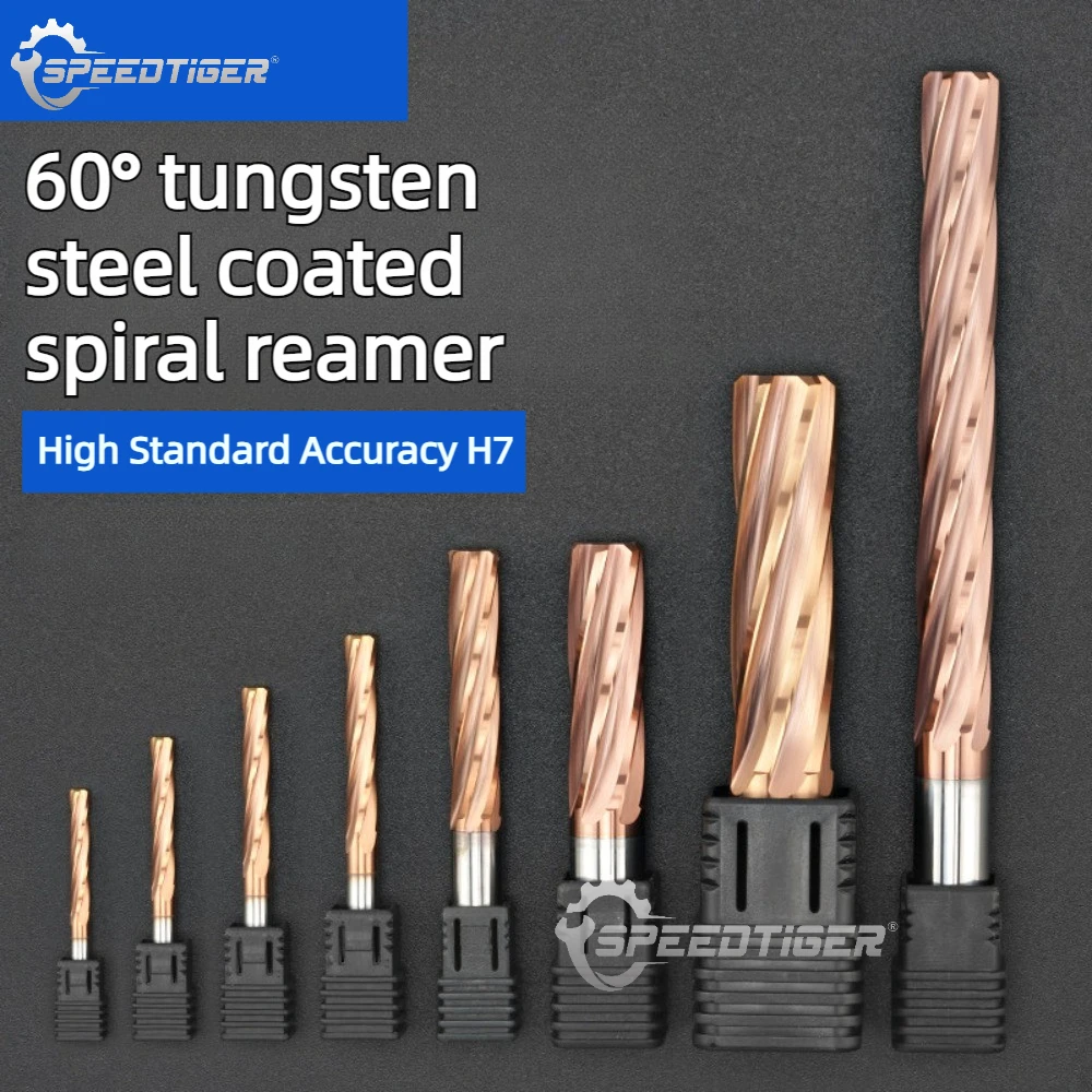 HRC60 Coated Tungsten Carbide Spiral Reamer Straight Shank High Precision Reamer H7 Tolerance Diameter 1-8mm Length 50-100mm
HRC60 Coated Tungsten Carbide Spiral Reamer Straight Shank High Precision Reamer H7 Tolerance Diameter 1-8mm Length 50-100mm