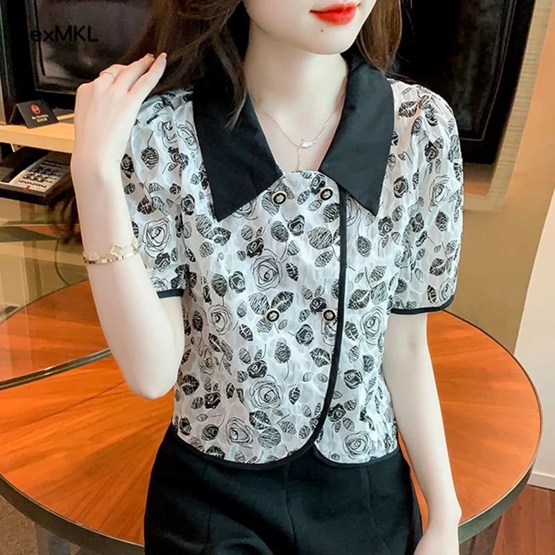 Vintage Floral Summer Blouses Women 2024 Elegant Fashion Casual Printedcamisas De Mujer Korean Clothes Ladies Puff Sleeve Tops
Vintage Floral Summer Blouses Women 2024 Elegant Fashion Casual Printedcamisas De Mujer Korean Clothes Ladies Puff Sleeve Tops