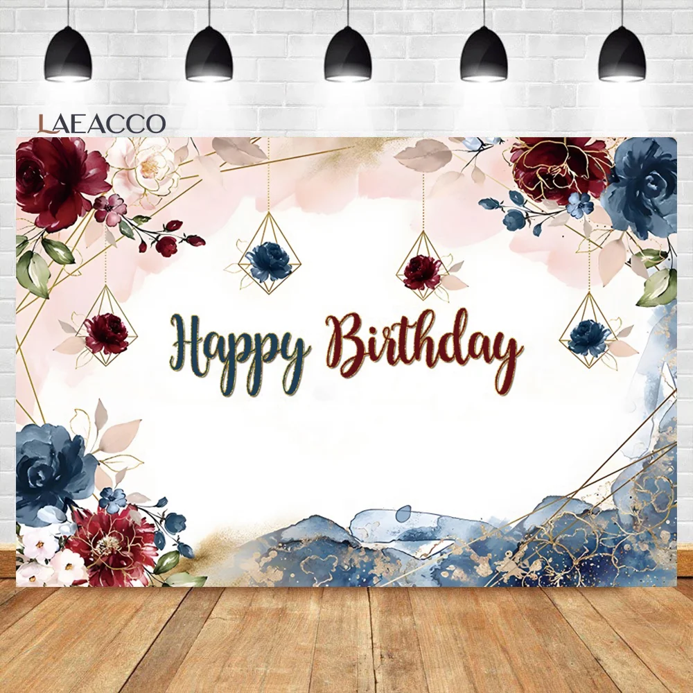 Laeacco Floral Happy Birthday Backdrop Watercolor Flowers Rose Gold Glitter Women Portarit Customized Photography Background
Laeacco Floral Happy Birthday Backdrop Watercolor Flowers Rose Gold Glitter Women Portarit Customized Photography Background