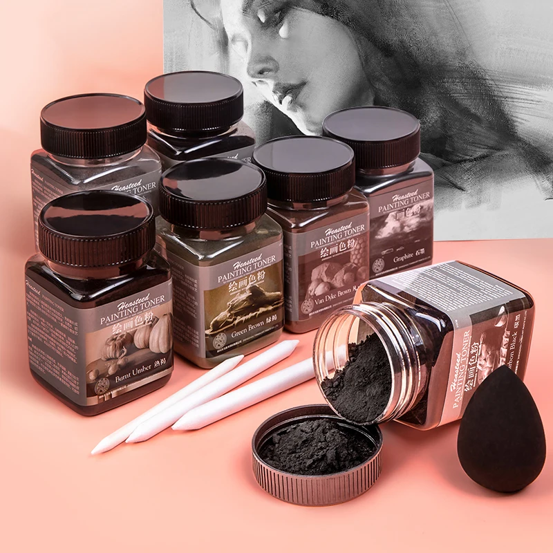 70-200g Painting Color Powder Dry Wet Sketching Toner Painting Graphite Graffiti Charcoal Color Powder Artist Painting Supplies
70-200g Painting Color Powder Dry Wet Sketching Toner Painting Graphite Graffiti Charcoal Color Powder Artist Painting Supplies