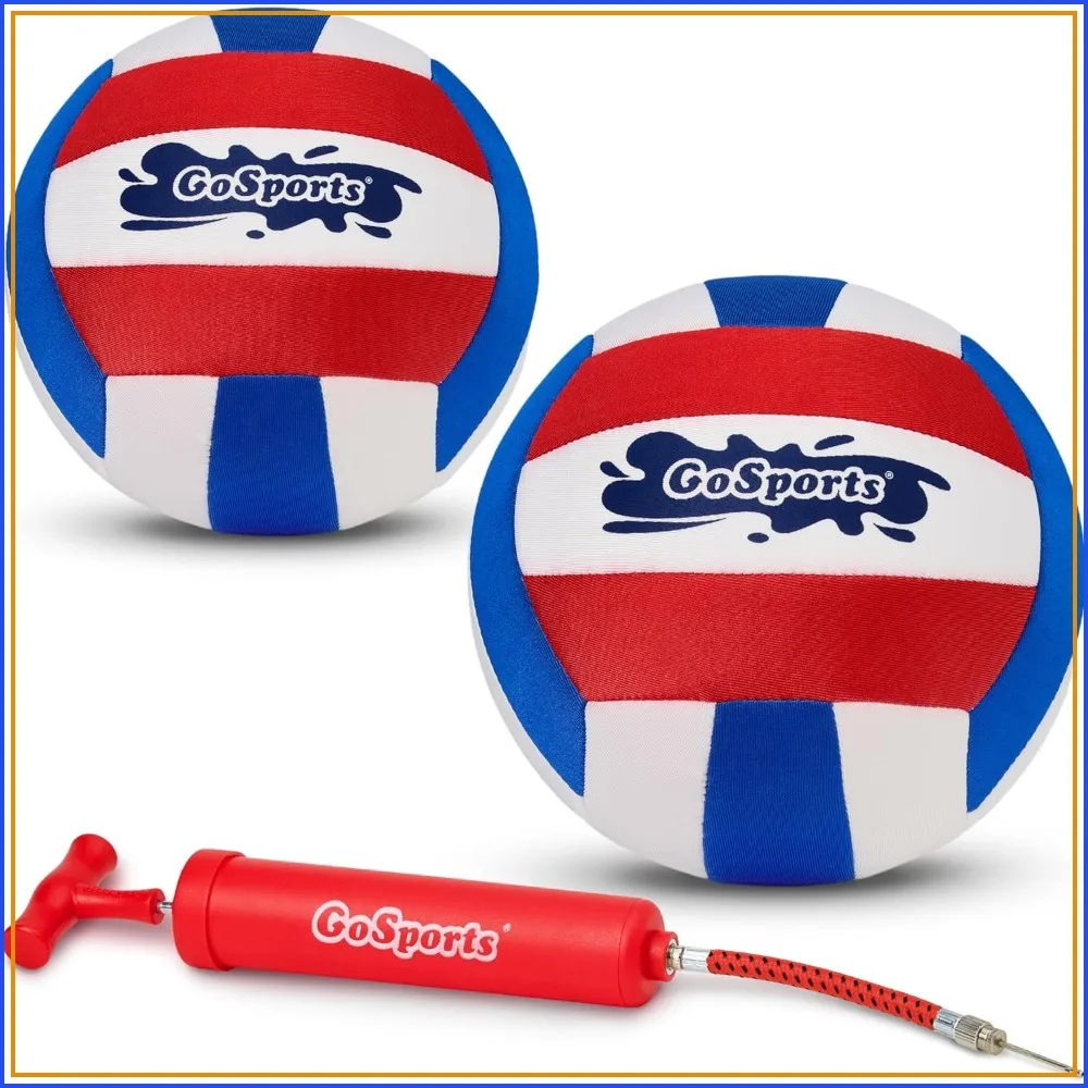 Pro Neoprene Pool Volleyball 2 Pack, Waterproof Volleyballs with Ball Pump
Pro Neoprene Pool Volleyball 2 Pack, Waterproof Volleyballs with Ball Pump