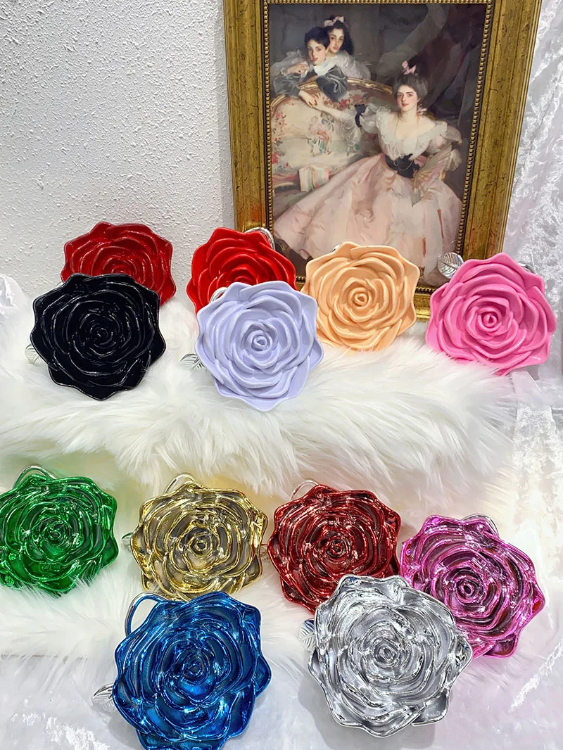 Luxury Designer Acrylic Solid Rose Flower Mini Clutch Purse For Wedding Party Women's Handbag Fashion Evening Bag Crossbody Bag
Luxury Designer Acrylic Solid Rose Flower Mini Clutch Purse For Wedding Party Women's Handbag Fashion Evening Bag Crossbody Bag