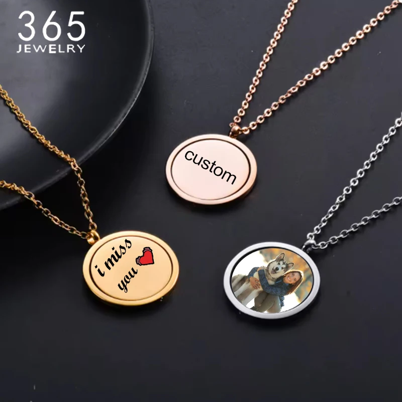 365 Custom Colorful Logo Words Picture Stainless Steel Twist Round Necklaces Charm Mirror Polished for Women Girls Jewelry Gift
365 Custom Colorful Logo Words Picture Stainless Steel Twist Round Necklaces Charm Mirror Polished for Women Girls Jewelry Gift