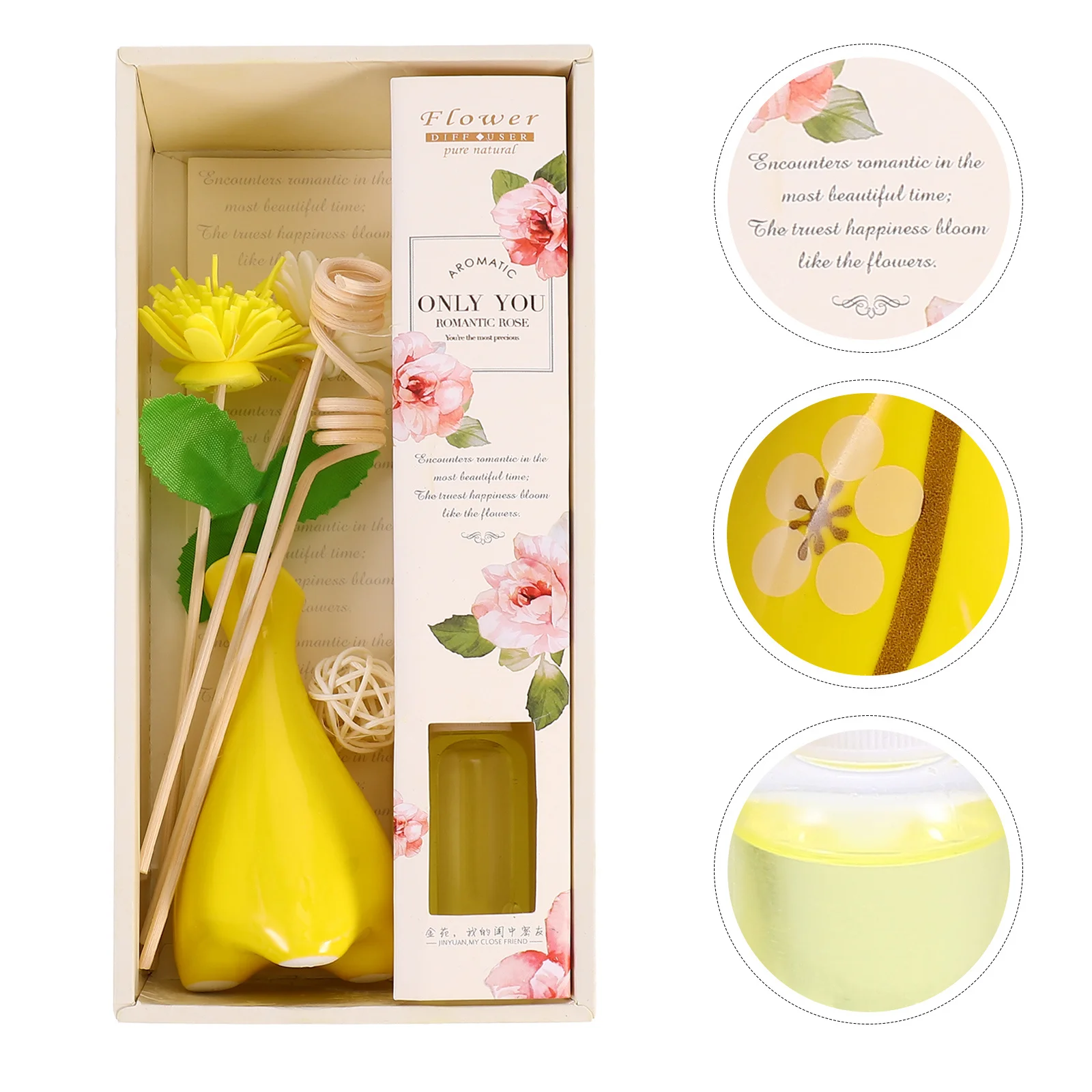 1Set Ceramic Bottle Aromatherapy Multifunction Diffuser Bedroom Living Room Essential Oil Rattan Home Decoration Stress Relief
1Set Ceramic Bottle Aromatherapy Multifunction Diffuser Bedroom Living Room Essential Oil Rattan Home Decoration Stress Relief