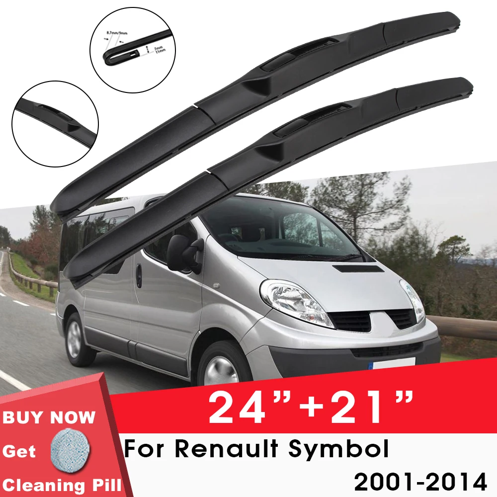 Car Wiper Blade Front Window Windshield Rubber Wiper For Renault Trafic MK2 2001-2014 24"+21" LHD RHD Car Accessories
Car Wiper Blade Front Window Windshield Rubber Wiper For Renault Trafic MK2 2001-2014 24"+21" LHD RHD Car Accessories
