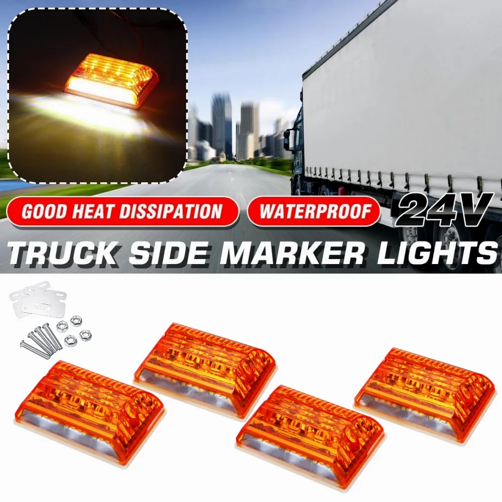 4PCS 24V 20 LED Side Marker External Indicator Light Clearance Lamp Waterproof For Auto Truck Boat Trailer Bus Caravan Camper
4PCS 24V 20 LED Side Marker External Indicator Light Clearance Lamp Waterproof For Auto Truck Boat Trailer Bus Caravan Camper