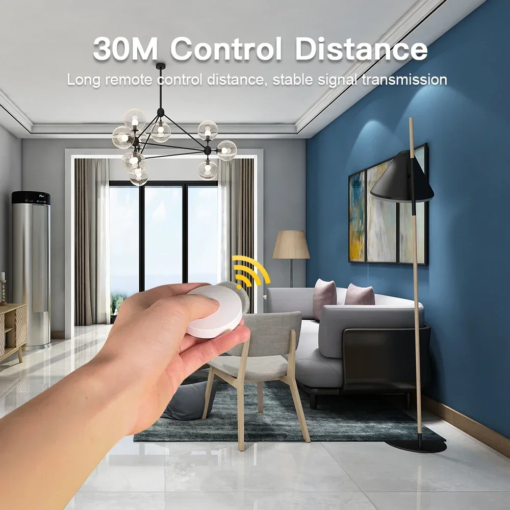 2,4G RF Dot Remote GL-RC-010 Control30M Беспроводная однокнопочная многофункциональная работа с продуктами Gledopto Pro Умный дом Беспроводная связь
2,4G RF Dot Remote GL-RC-010 Control30M Беспроводная однокнопочная многофункциональная работа с продуктами Gledopto Pro Умный дом Беспроводная связь