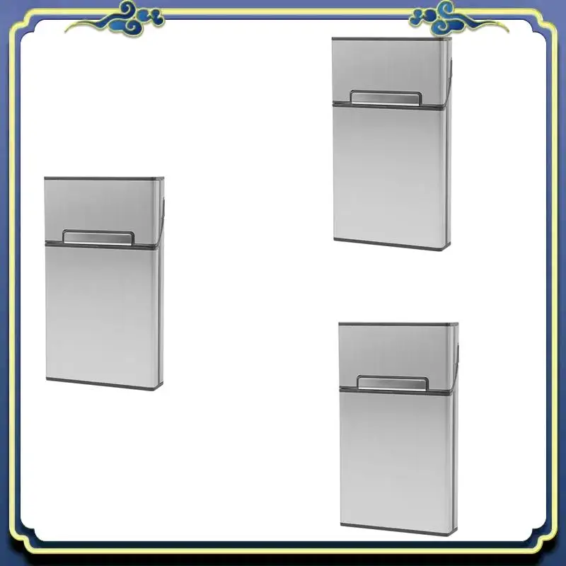 Portable 3X Ultra Thin Pipes Creative Personality Cigaret Case Slim Metal Cigarette Box Gift Box Women Cigarette Holder(Silver)
Portable 3X Ultra Thin Pipes Creative Personality Cigaret Case Slim Metal Cigarette Box Gift Box Women Cigarette Holder(Silver)