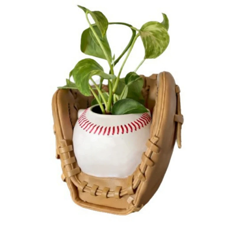 Creative Baseball Glove Planter Unique Baseball Resin Flower Pot Indoor Small Green Plant Pot Sports Lovers Desktop Decoration
Creative Baseball Glove Planter Unique Baseball Resin Flower Pot Indoor Small Green Plant Pot Sports Lovers Desktop Decoration