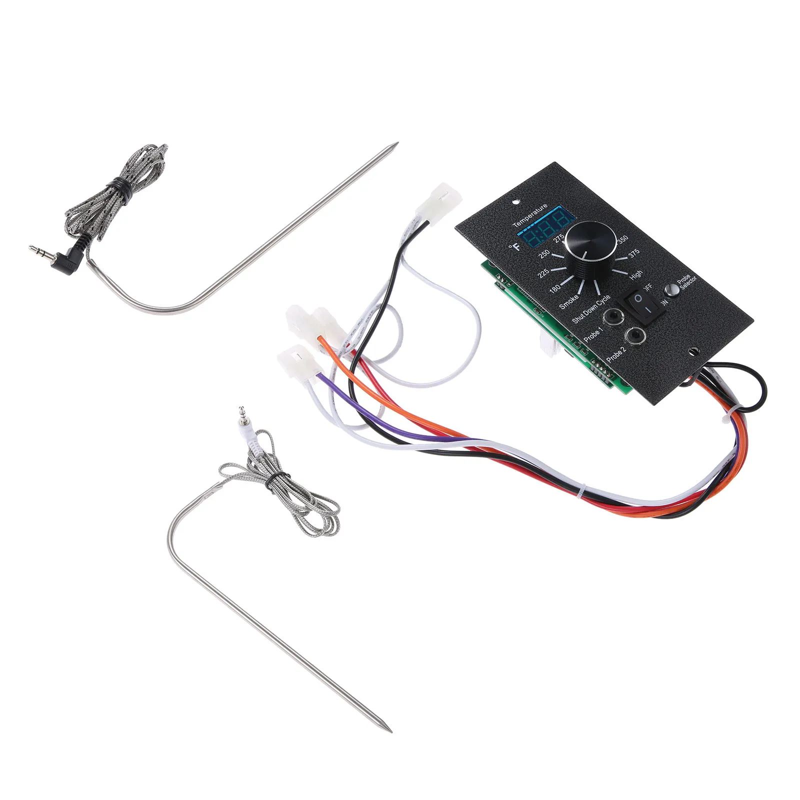 3pcs/1kit BBQ Digital LED Thermostat Control Board Temperature + 2 Meat Probes fit Raeger Wood Pellet Grills BAC365 EXCEPT PTG
3pcs/1kit BBQ Digital LED Thermostat Control Board Temperature + 2 Meat Probes fit Raeger Wood Pellet Grills BAC365 EXCEPT PTG