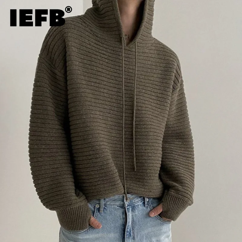 Мужской свитер с капюшоном IEFB, корейская мода, утепленный однотонный мешковатый мужской трикотажная фуфайка, Повседневная Весенняя новинка, модный 9C3186
Мужской свитер с капюшоном IEFB, корейская мода, утепленный однотонный мешковатый мужской трикотажная фуфайка, Повседневная Весенняя новинка, модный 9C3186