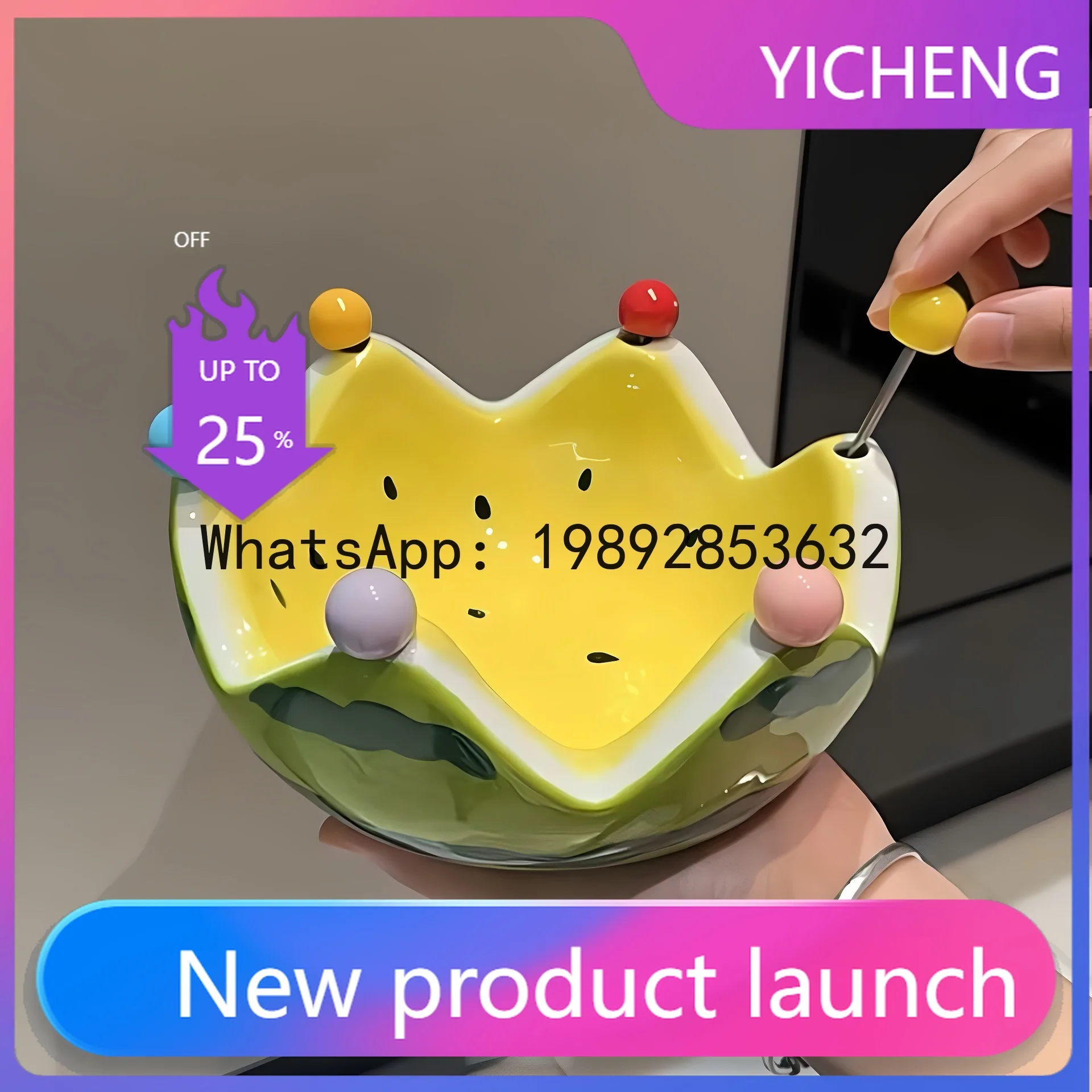 LYY watermelon fruit plate creative ceramic fruit fork set large capacity living room coffee fruit bowl cute little ornament
LYY watermelon fruit plate creative ceramic fruit fork set large capacity living room coffee fruit bowl cute little ornament