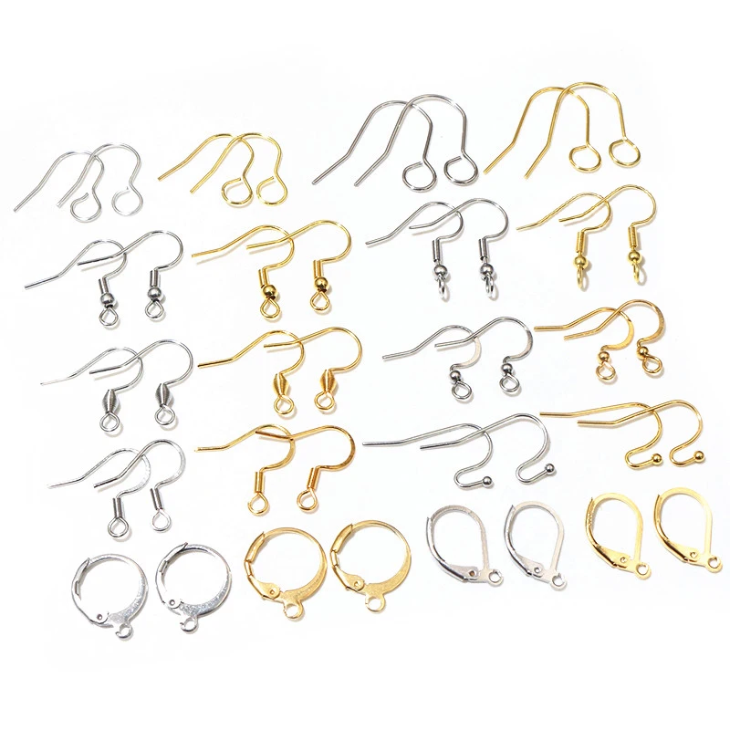 30-100pcs Stainless Steel DIY Earrings Hooks Clasp Findings Handmade Jewelry Making Accessories Earwire Accessories Steel Gold
30-100pcs Stainless Steel DIY Earrings Hooks Clasp Findings Handmade Jewelry Making Accessories Earwire Accessories Steel Gold
