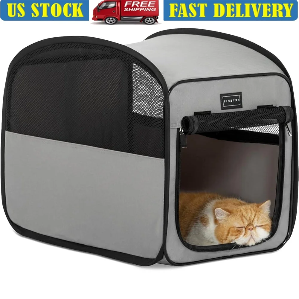 Travel Dog Crate Collapsible Pet Carrier Soft Indoor Outdoor Small Dog Cat Kennel Lightweight Portable
Travel Dog Crate Collapsible Pet Carrier Soft Indoor Outdoor Small Dog Cat Kennel Lightweight Portable