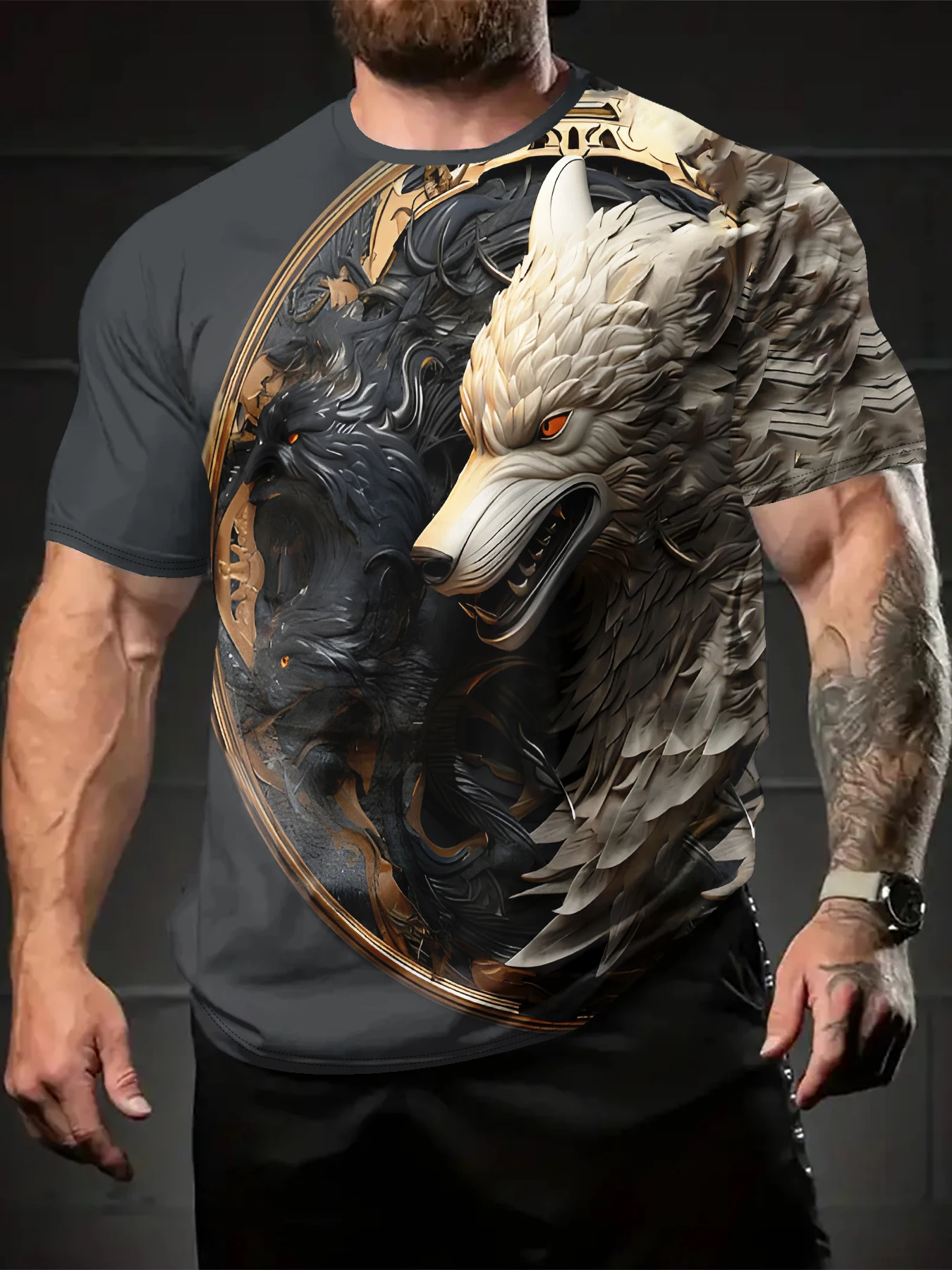 2025 New Hip Hop Harajuku Street Style Animal Head Motorcycle Sports Style Large Print T-shirt 3D Men's and Women's Summer Short
2025 New Hip Hop Harajuku Street Style Animal Head Motorcycle Sports Style Large Print T-shirt 3D Men's and Women's Summer Short