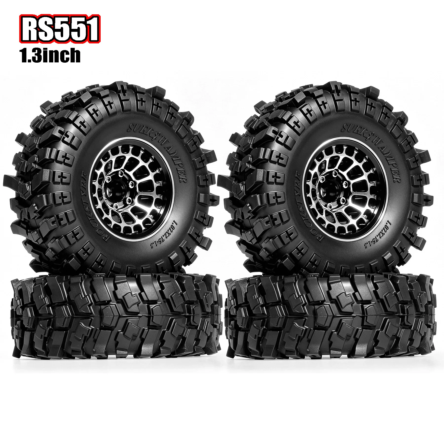 RED SPIDER Outer diameter69.8mm 1.3" Metal Beadlock Wheel Tire Set" (4Pcs) for 1/18 1/24 RC Crawler TRX4M Axial SCX24 FMS FCX24
RED SPIDER Outer diameter69.8mm 1.3" Metal Beadlock Wheel Tire Set" (4Pcs) for 1/18 1/24 RC Crawler TRX4M Axial SCX24 FMS FCX24