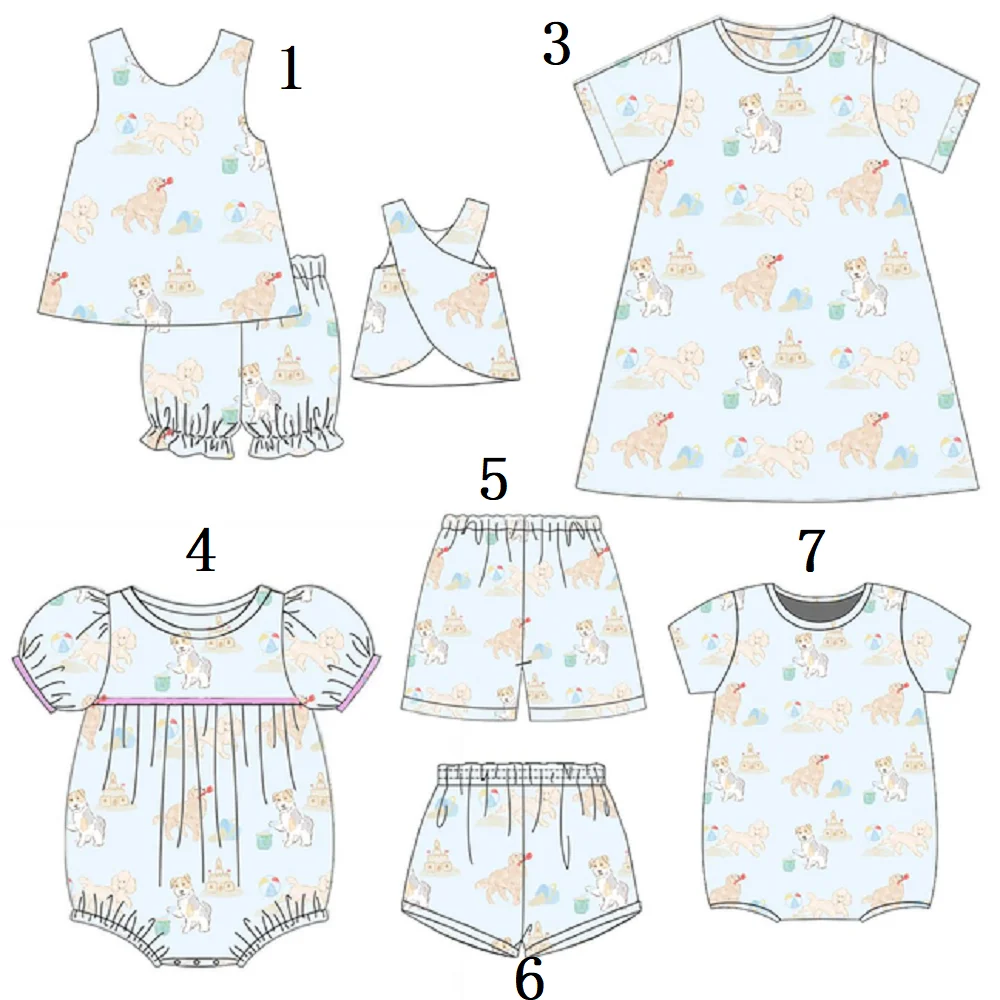 Summer Boutique Children's Suit Sleeveless Dog Ball Print Shorts Stretch Girls Suit Baby Bodysuit Dress Shorts 6-piece Set
Summer Boutique Children's Suit Sleeveless Dog Ball Print Shorts Stretch Girls Suit Baby Bodysuit Dress Shorts 6-piece Set