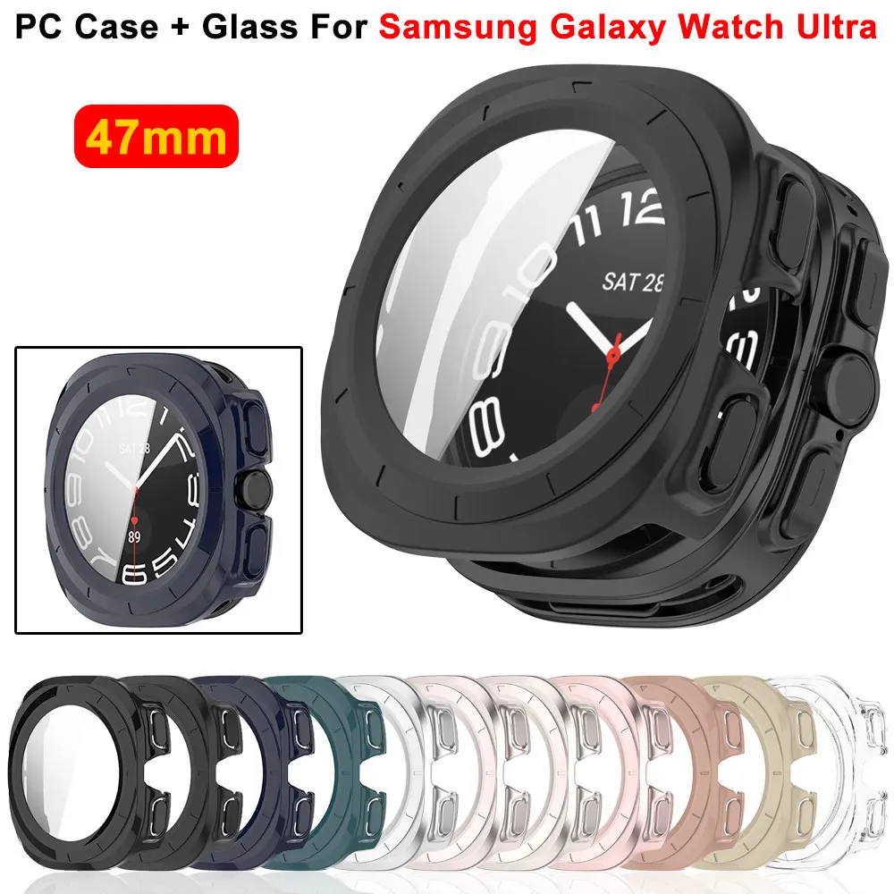 PC Case + Tempered Glass For Samsung Galaxy Watch Ultra 47mm Protective Screen Glass Film For Galaxy Watch 7 Ultra Bumper Cover
PC Case + Tempered Glass For Samsung Galaxy Watch Ultra 47mm Protective Screen Glass Film For Galaxy Watch 7 Ultra Bumper Cover