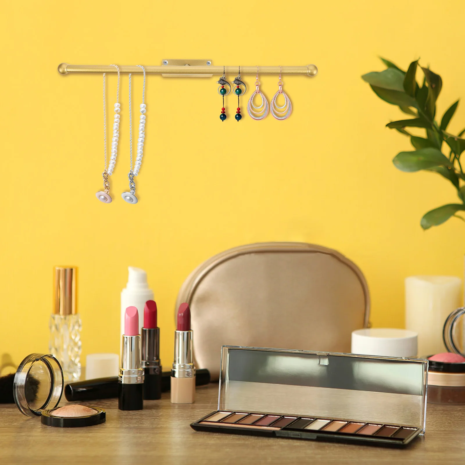 Necklace Storage Mounted Jewelry Organizer Hanging Display Stand Ring Holder Iron Material Multifunctional Design Anti 
Necklace Storage Mounted Jewelry Organizer Hanging Display Stand Ring Holder Iron Material Multifunctional Design Anti