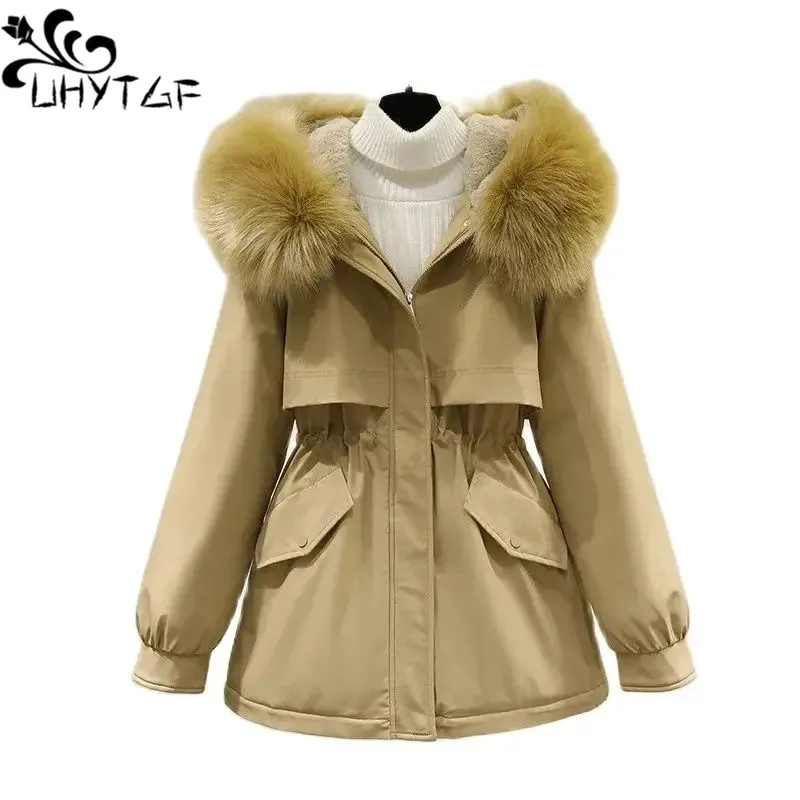 Women's Winter Down Jacket Parker Coat Female Fur Collar Hooded Cold-Proof Warm Cotton Jacket Ladies Korean Loose Overcoat 2814
Women's Winter Down Jacket Parker Coat Female Fur Collar Hooded Cold-Proof Warm Cotton Jacket Ladies Korean Loose Overcoat 2814