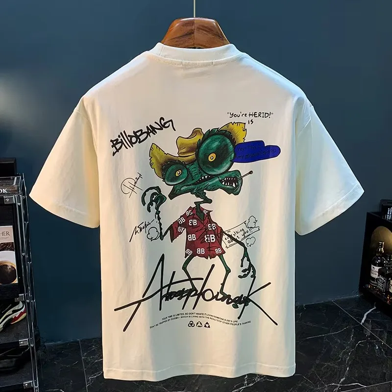 Fashion Trendy Funny Lizard Cartoon PrintTT-shirt Men's Summer Thin Loose Elastic Sweat-Absorbent Breathable MenTop Luxury y2k
Fashion Trendy Funny Lizard Cartoon PrintTT-shirt Men's Summer Thin Loose Elastic Sweat-Absorbent Breathable MenTop Luxury y2k