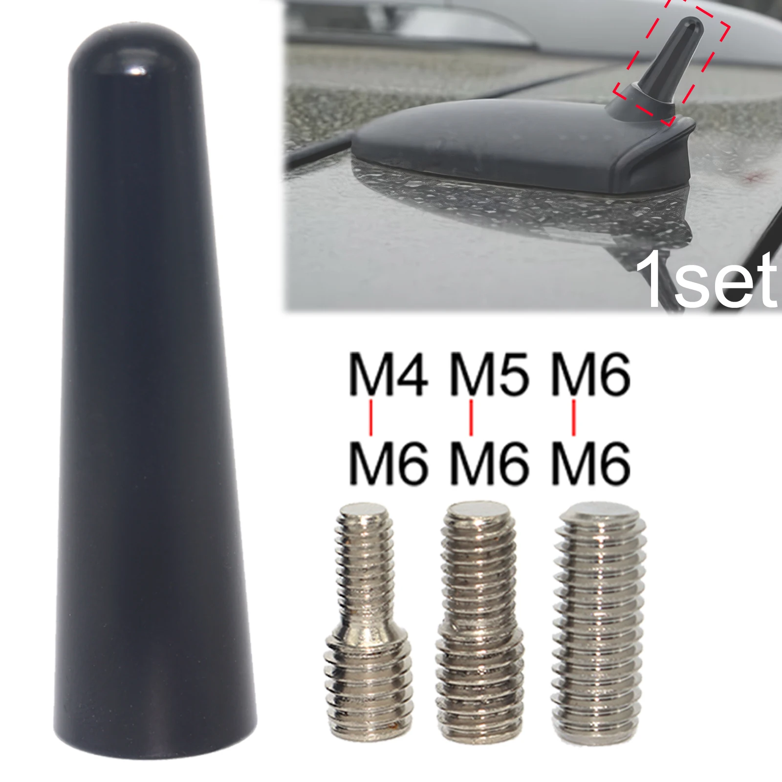 For 5cm/1.97in Car Bee Sting Stubby Aerial Mast Antenna Radio Universal AM/FM Roof Mount Sport Short Rod Replacement Accessories
For 5cm/1.97in Car Bee Sting Stubby Aerial Mast Antenna Radio Universal AM/FM Roof Mount Sport Short Rod Replacement Accessories