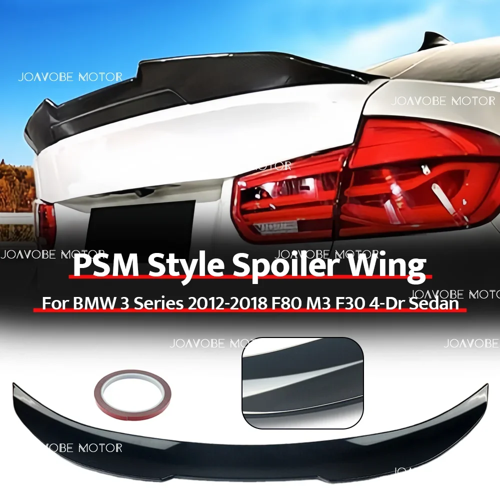 Glossy Black PSM Style Rear Spoiler Wing For BMW 3 Series 2012-2018 F80 M3 F30 4-Door Sedan
Glossy Black PSM Style Rear Spoiler Wing For BMW 3 Series 2012-2018 F80 M3 F30 4-Door Sedan