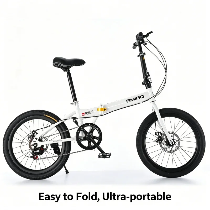 White Spoke 20-inch Folding Bicycle Ultra-Light Portable Student Bike with Disc Brake Variable Speed Commuter Bicycle
White Spoke 20-inch Folding Bicycle Ultra-Light Portable Student Bike with Disc Brake Variable Speed Commuter Bicycle
