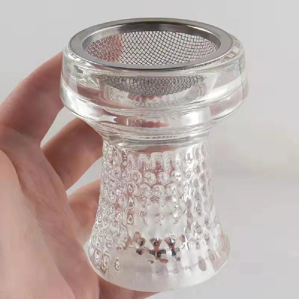 Арабская миска для кальяна с маленькой сетчатой сумкой из нержавеющей стали, стеклянная Хрустальная утолщенная антивзрывная кальянная головка, аксессуары для кальяна Chicha
Арабская миска для кальяна с маленькой сетчатой сумкой из нержавеющей стали, стеклянная Хрустальная утолщенная антивзрывная кальянная головка, аксессуары для кальяна Chicha