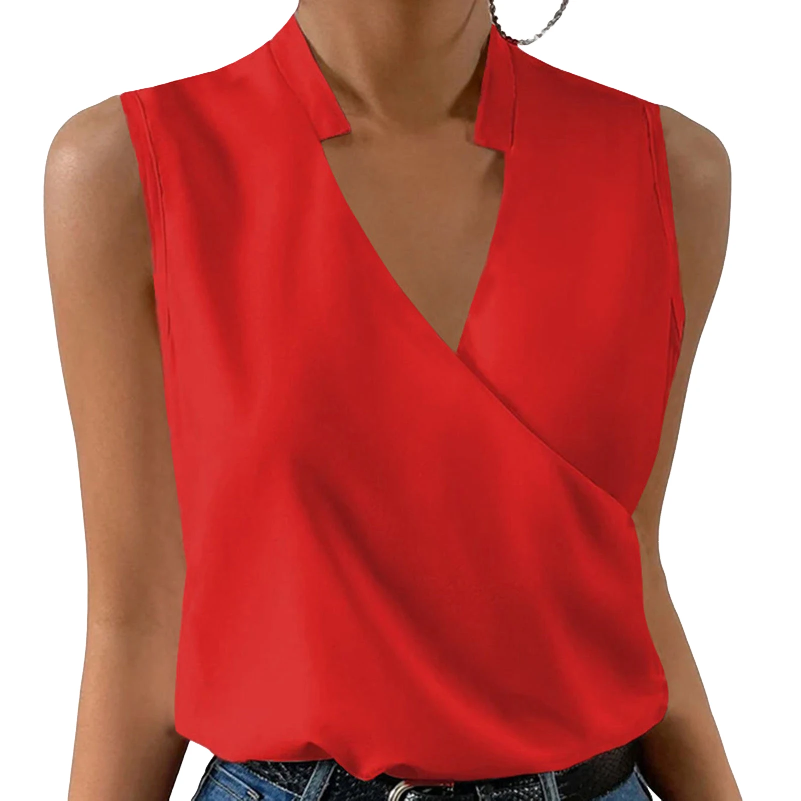 Women's Pullover Sleeveless Shirt Female Commute Loose Shirt for Women Formal Daily Party Ball
Women's Pullover Sleeveless Shirt Female Commute Loose Shirt for Women Formal Daily Party Ball