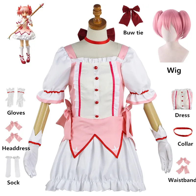 Cosplay Anime Kaname Madoka Cosplay Costume Magica Kaname Dress Wig Kaname Madoka Outfits for Comic Con
Cosplay Anime Kaname Madoka Cosplay Costume Magica Kaname Dress Wig Kaname Madoka Outfits for Comic Con