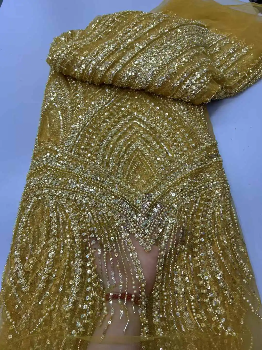 Latest French 3D Flower Sequins lace Fabric 2025 high Quality Nigerian Sequins Beads Lace Fabric with wedding Sew 5 Yards
Latest French 3D Flower Sequins lace Fabric 2025 high Quality Nigerian Sequins Beads Lace Fabric with wedding Sew 5 Yards
