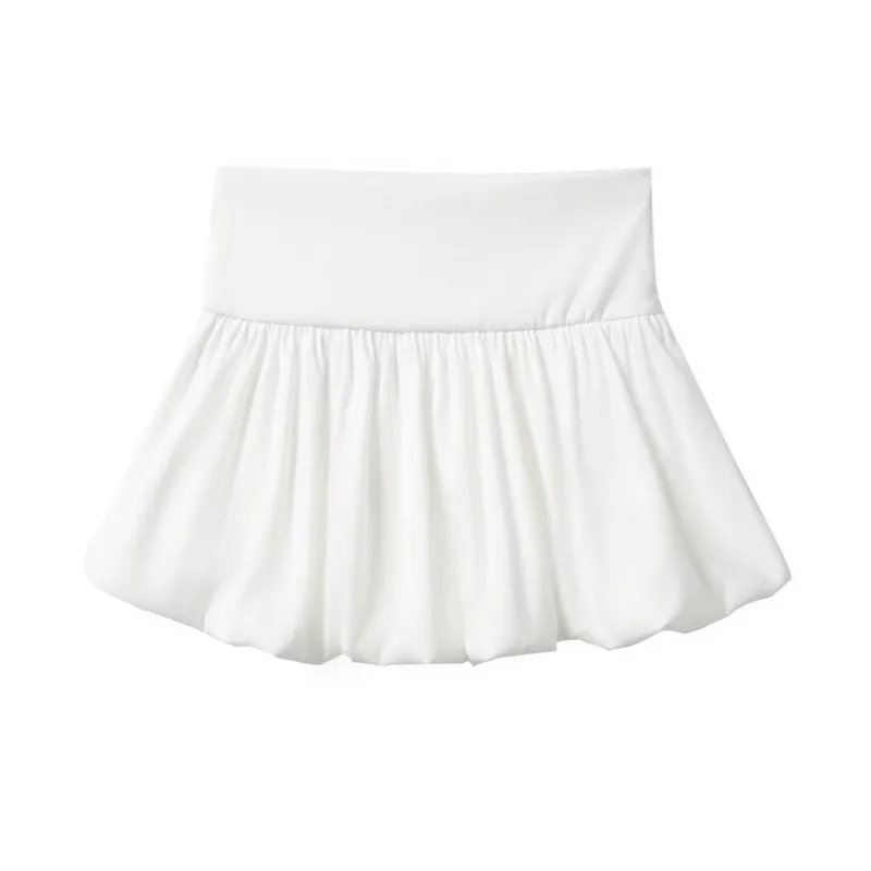 Lantern Mini Skirt For Women Summer Ballon Mid Rise Pleated Elastic Waist Solid Color Skirt Casual Sexy Skort
Lantern Mini Skirt For Women Summer Ballon Mid Rise Pleated Elastic Waist Solid Color Skirt Casual Sexy Skort